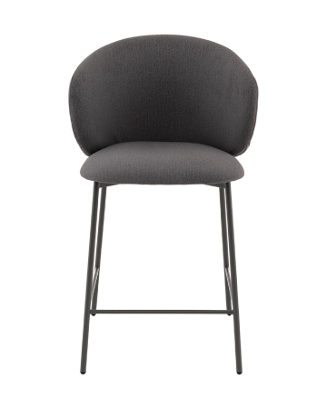 Стул полубарный Блейз велюр серый