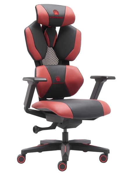 Стул для геймера Tiger экокожа красный