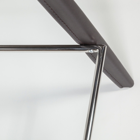 Стул полубарный Austin кожа коричневый