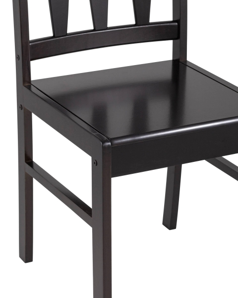 Стул Афродита (Aphrodite) дерево гевея, 46х54х99 см, эспрессо, дуб в красноту, ткань кремовая с рисунком