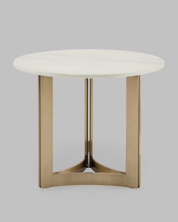 Журнальный столик Кассия 60*60 см светлая керамика