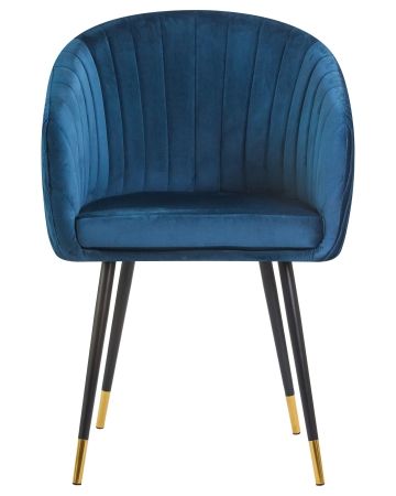 Стул обеденный MARY синий велюр 1922-20