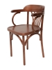 Деревянный стул Венский средний тон с твердым сиденьем