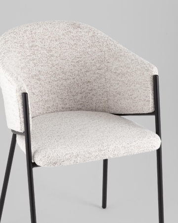 Стул обеденный Carmel бело-серый