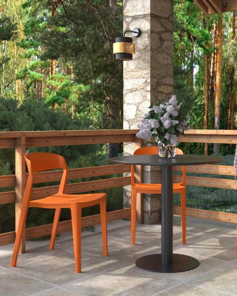 Стул Moris пластик оранжевый