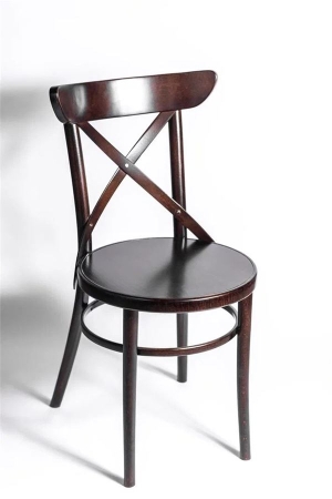 Деревянный стул венский Terra темный орех с твердым сиденьем