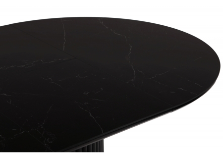 Керамический стол Стивен 100(140) shakespeare black, черный