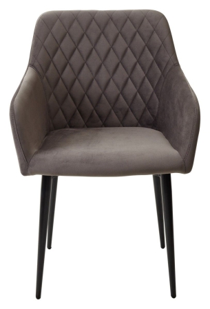 Стул BRANDY-X графит #14 велюр, черный каркас