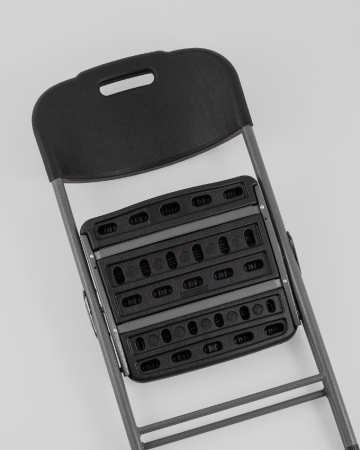 Стул складной банкетный черный пластиковый