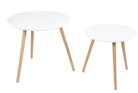 Стол журнальный "Омега 1" белый, Натуральный, без шпона