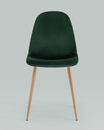 Стул Валенсия SN темно-зеленый велюр с золотыми ножками