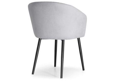 Стул на металлокаркасе Моншау велюр velutto 52, черный