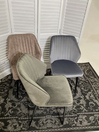 Стул SEATTLE-V графит #14 велюр, черный каркас