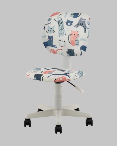 Кресло ЛОЛО Cats пластик белый