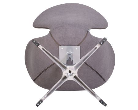 Кресло дизайнерское SWAN серая ткань