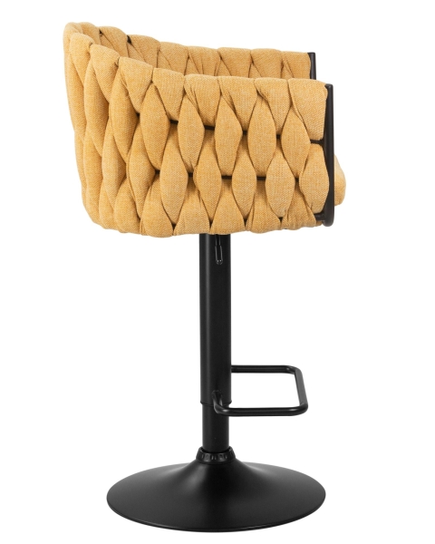 Набор 2 шт Стул барный LEON, желтая ткань (LAR 275-8)