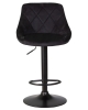 Стул барный LOGAN черный черный велюр MJ9-101