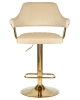 Стул барный CHARLY золотой, бежевый велюр MJ9-10