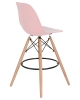 Стул барный DSW BAR ножки светлый бук сиденья светло-розовый PK-02