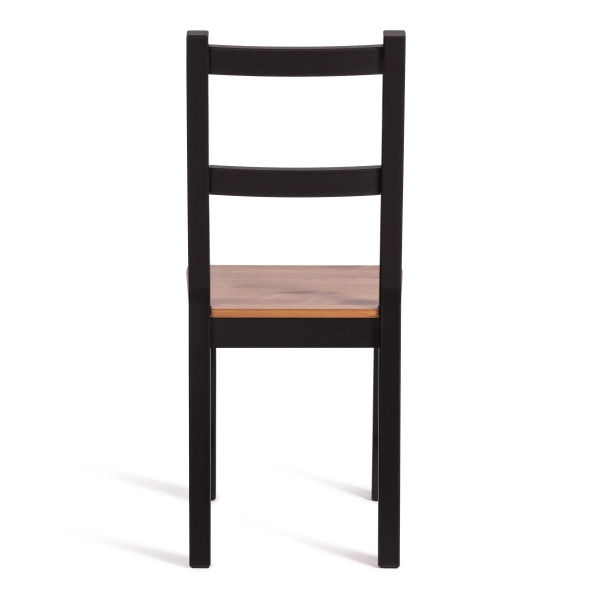 Стул Соната коричневый, темное дерево, твердое сиденье, без подлокотников