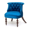 Кресло Бархат темный тон, королевский синий