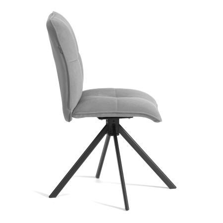 Стул обеденный Sweet серый велюр