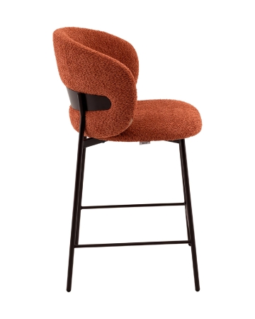 Стул полубарный Блейз букле терракотовый