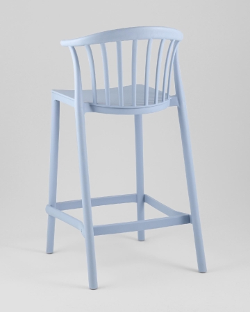 Стул полубарный Campo пластик голубой