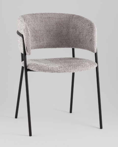 Кресло Нэлли New букле светло-серый