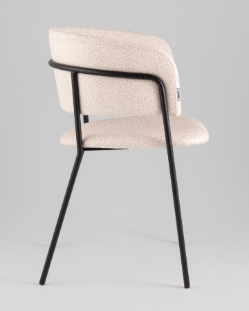 Кресло Нэлли New буклированный велюр бежевый