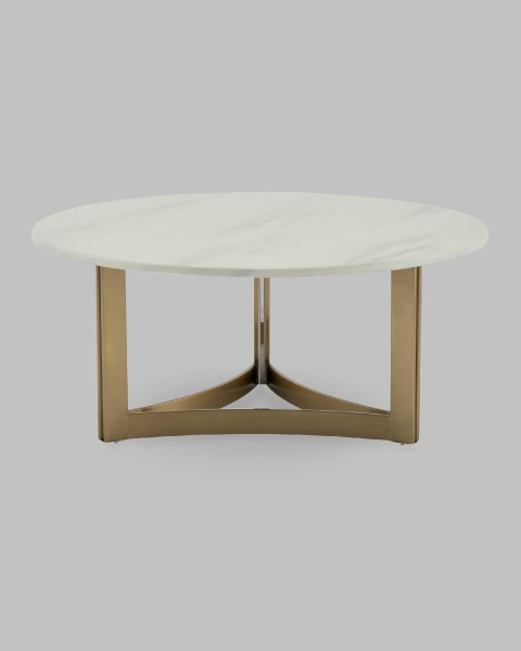 Журнальный столик Кассия 90*90 см светлая керамика