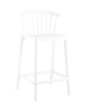Стул полубарный Campo пластик белый