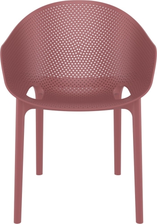 Кресло пластиковое Sky Pro марсаловое