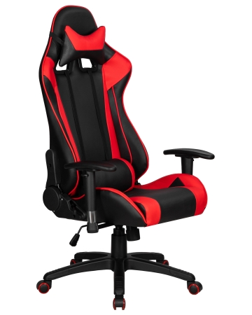 Кресло игровое BRIAN черно-красная экокожа