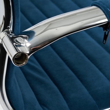 Кресло URBAN-LOW флок, синий