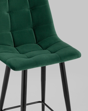 Стул полубарный Джанго велюр зеленый 2 шт.