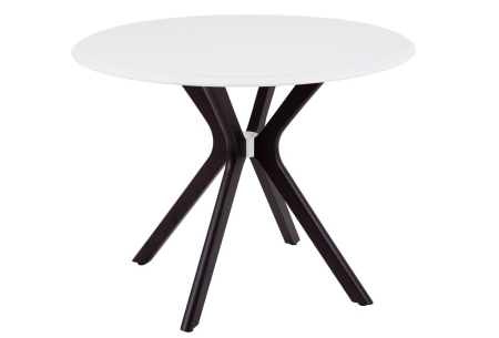 Стол Пекин нераздвижной 1000*1000 белый, венге