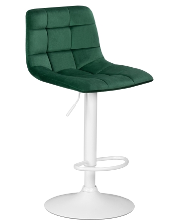 Набор 2 шт Стул барный TAILOR WHITE, зеленый велюр (MJ9-88)