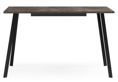 Стол деревянный Кортни 117 (157) x 77 бетон темный, черный матовый