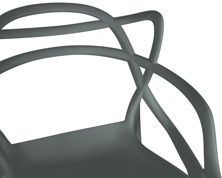 Набор 4 шт Стул барный MASTERS BAR, темно-серый (GR-04)