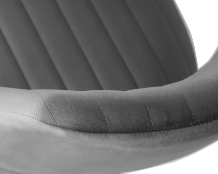 Стул барный CHARLY черный, серый велюр MJ9-75