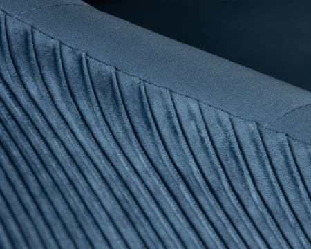 Кресло дизайнерское EDISON синий, велюр