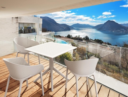 Кресло пластиковое Sky белое