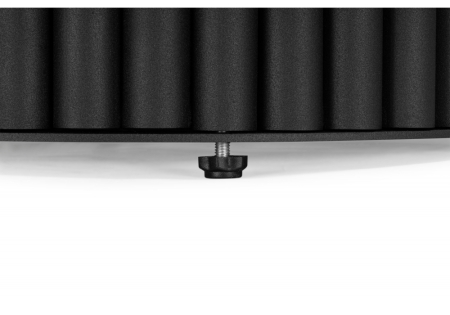 Керамический стол Барел 89 carmen light grey, черный