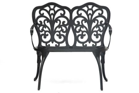 Скамья Secret De Maison Symphonie сплав металла, алюминий, 95х56х92 см, черный