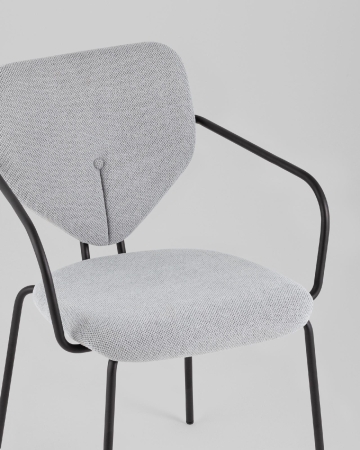 Стул обеденный Masey с подлокотниками серый