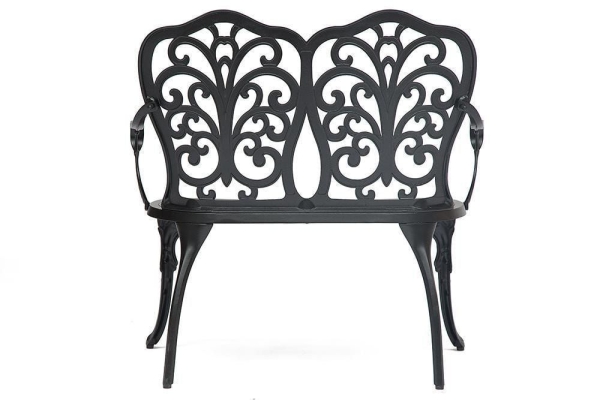 Скамья Secret De Maison Symphonie сплав металла, алюминий, 95х56х92 см, черный