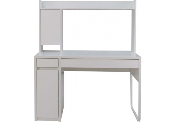 Компьютерный стол Сити-12 белый шелк