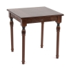 Стол журнальный "Мили" темный орех, патина темная, 53х53хН55