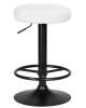 Набор 2 шт Табурет барный TEDDY BLACK, белый букле (13)